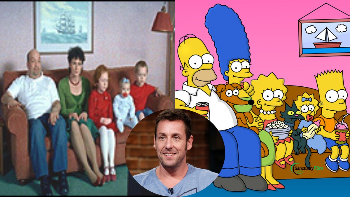 The Simpsons live-action movie trailer has Adam Sandler in it!